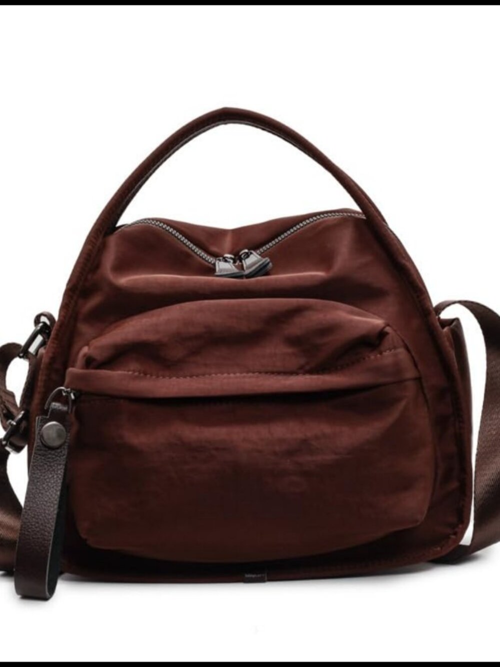 Nylon Crossbody Bag Lightweight Top Handle Satchel Everyday Purse